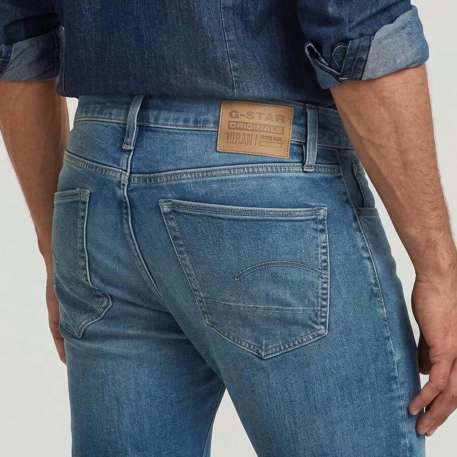 G-Star RAW 3301 Slim Jeans Midden blauw Heren - Foto 3