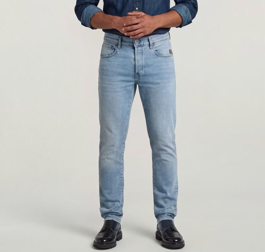 G-Star RAW 3301 Slim Jeans Midden blauw Heren - Foto 5