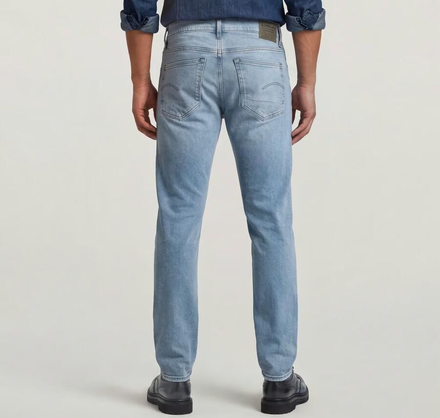 G-Star RAW 3301 Slim Jeans Midden blauw Heren - Foto 4