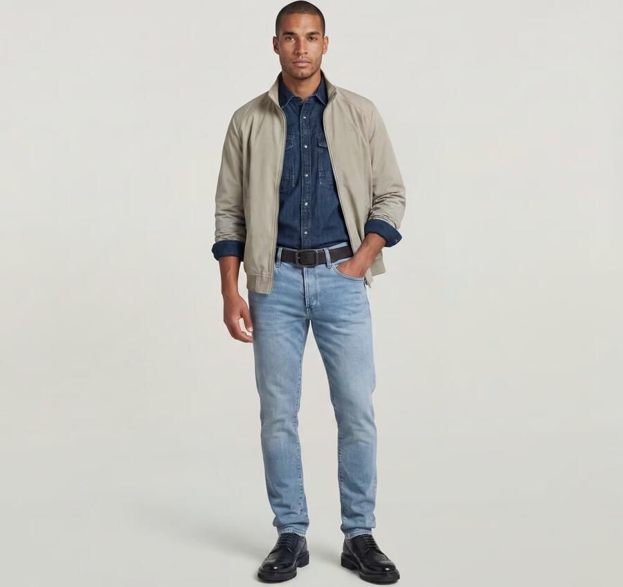 G-Star RAW 3301 Slim Jeans Midden blauw Heren - Foto 6