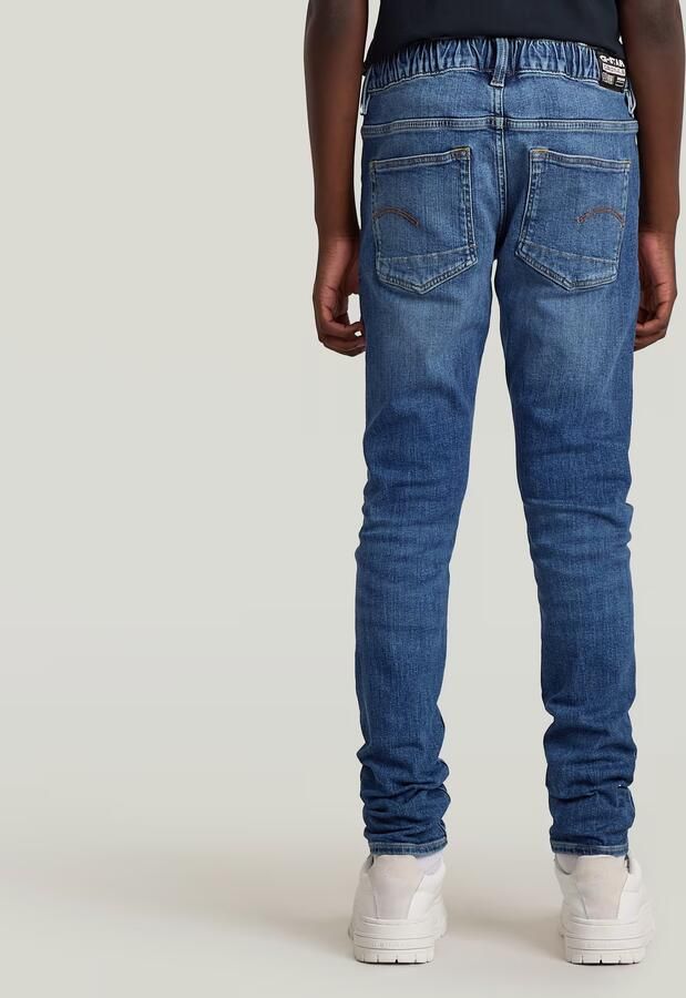 G-Star RAW 3301 Slim Pull-Up Jeans Jongens Midden blauw jongens - Foto 4