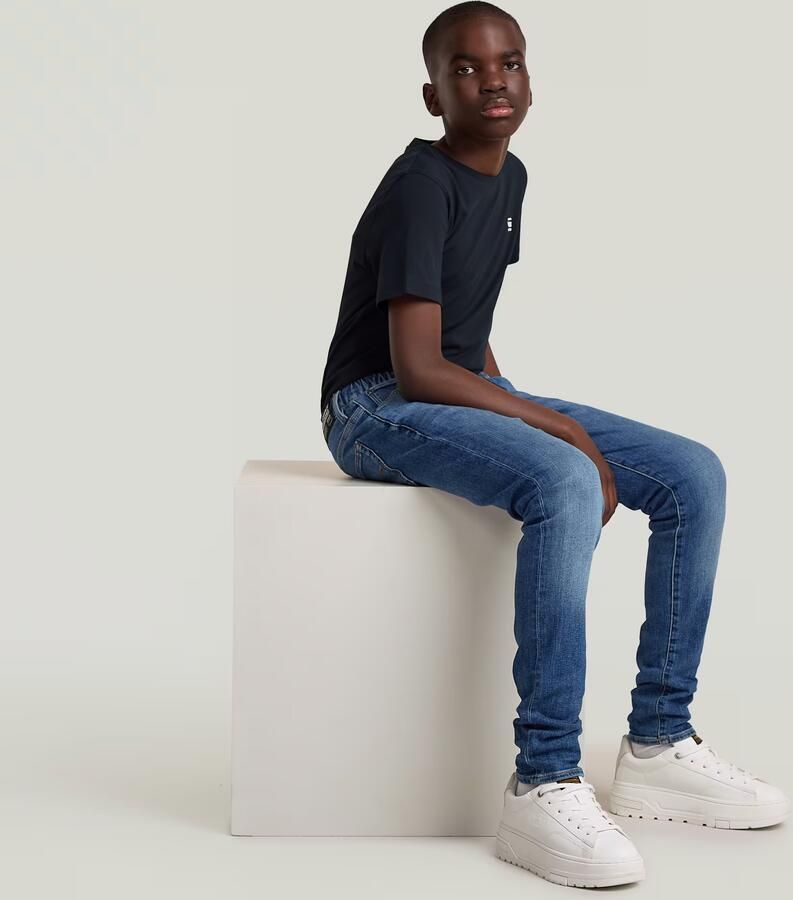 G-Star RAW 3301 Slim Pull-Up Jeans Jongens Midden blauw jongens - Foto 2