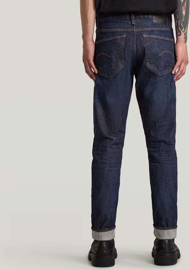 G-Star RAW 3301 Slim Selvedge Jeans Donkerblauw Heren - Foto 4