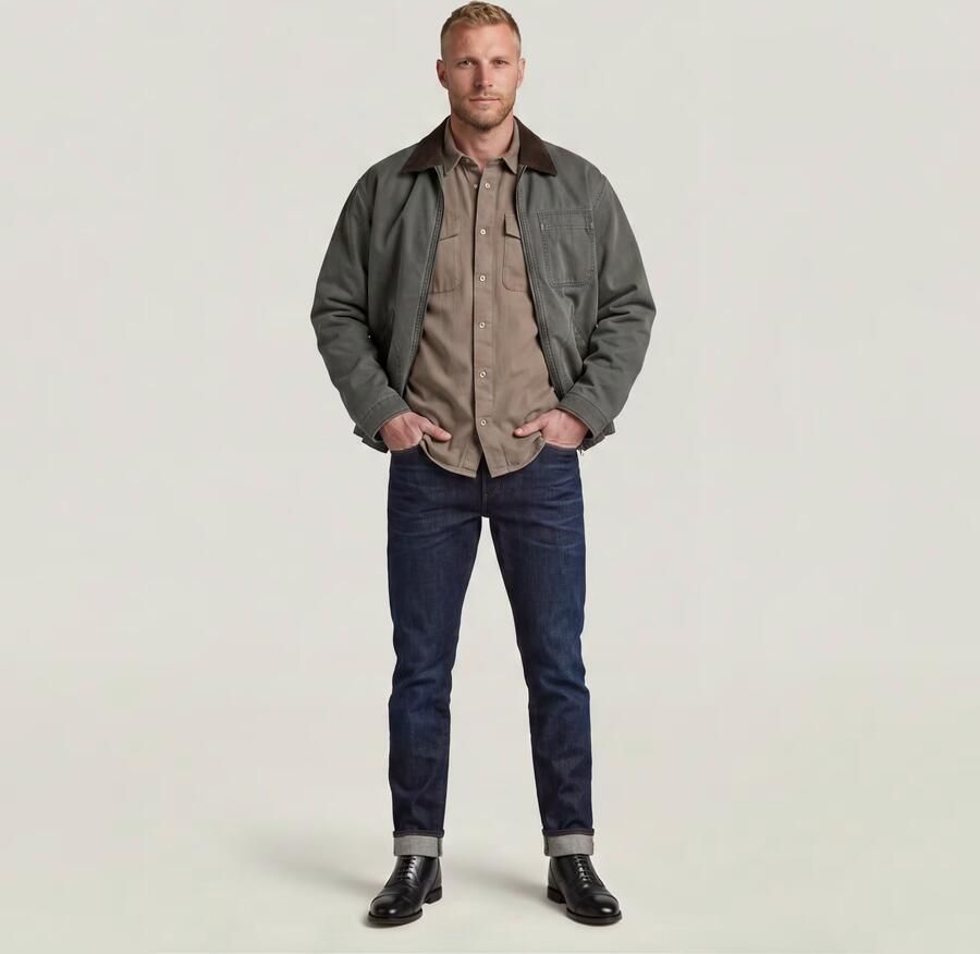 G-Star RAW 3301 Slim Selvedge Jeans Donkerblauw Heren - Foto 4