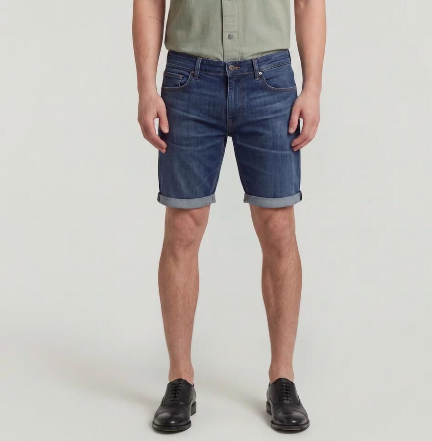 G-Star RAW 3301 Slim Short Donkerblauw Heren - Foto 4