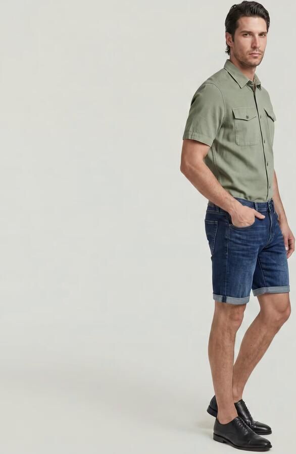 G-Star RAW 3301 Slim Short Donkerblauw Heren - Foto 6