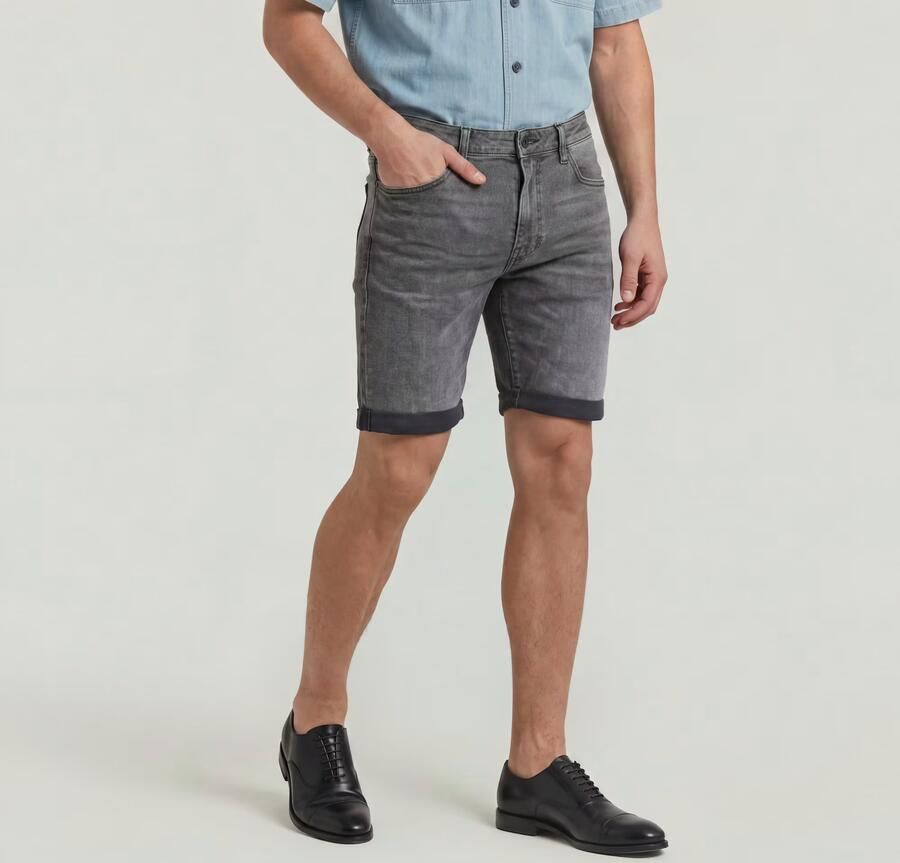 G-Star RAW 3301 Slim Short Grijs Heren - Foto 5