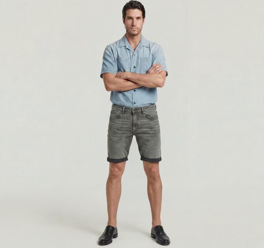 G-Star RAW 3301 Slim Short Grijs Heren - Foto 6