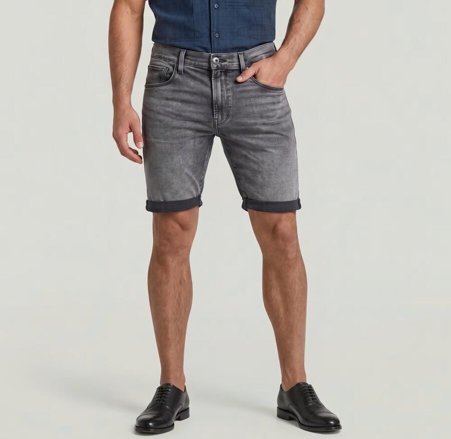 G-Star RAW 3301 Slim Short Grijs Heren - Foto 6