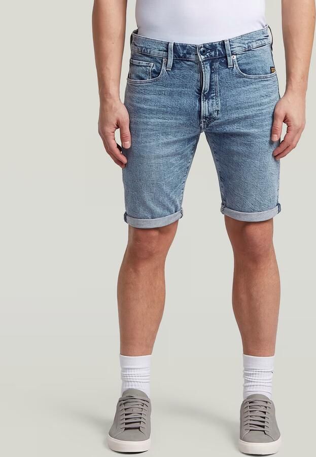 G-Star RAW 3301 Slim Short Lichtblauw Heren