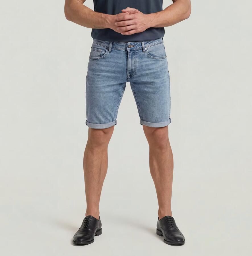 G-Star RAW 3301 Slim Short Lichtblauw Heren - Foto 5