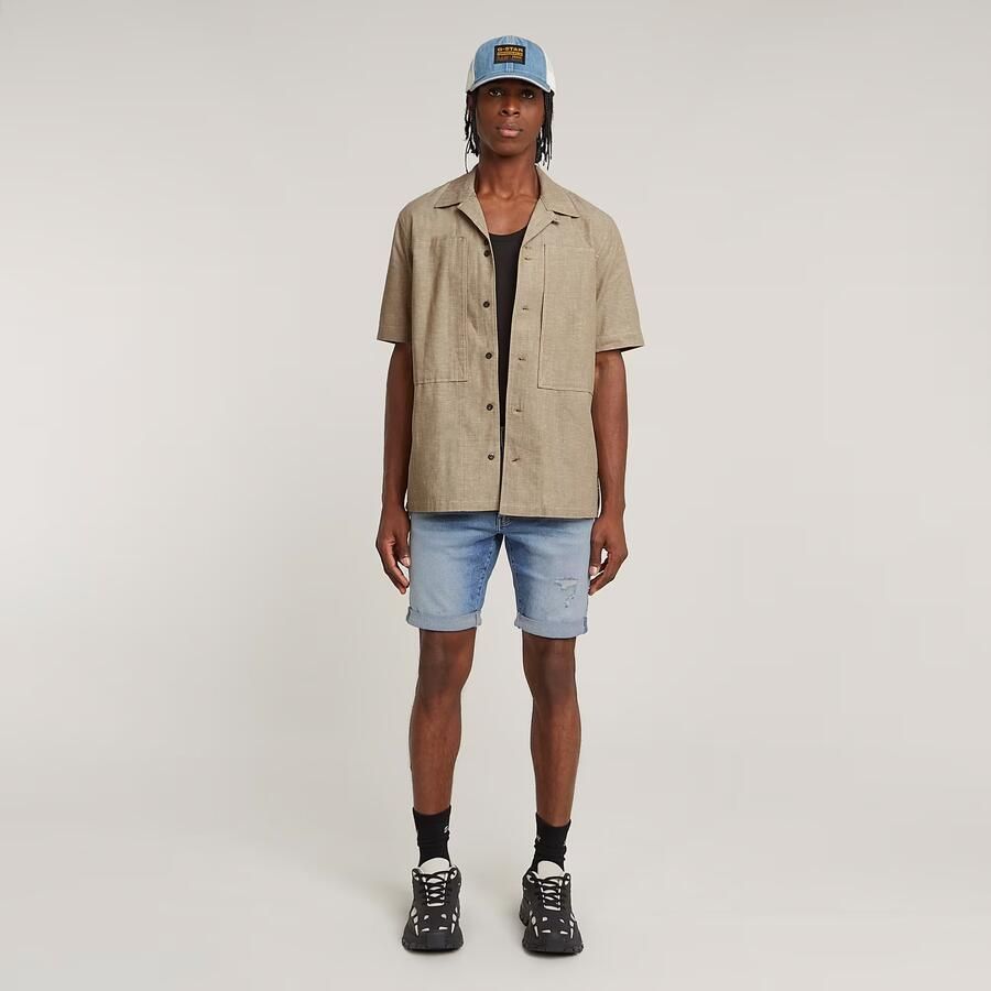 G-Star RAW 3301 Slim short Midden blauw Heren