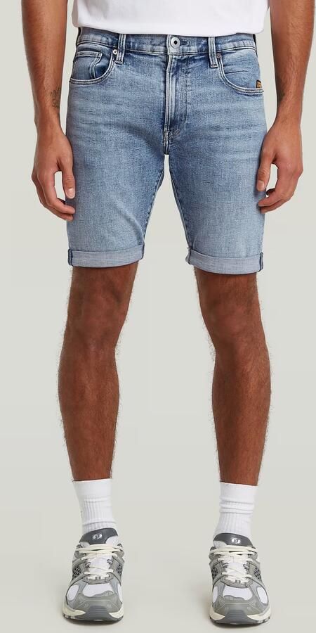 G-STAR RAW Heren Jeans 3301 Slim Short Lichtblauw - Foto 5