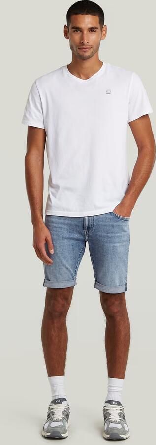 G-STAR RAW Heren Jeans 3301 Slim Short Lichtblauw - Foto 11