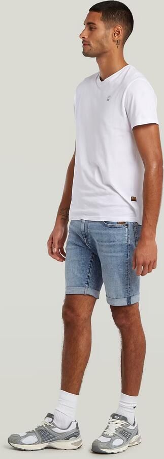 G-STAR RAW Heren Jeans 3301 Slim Short Lichtblauw - Foto 10