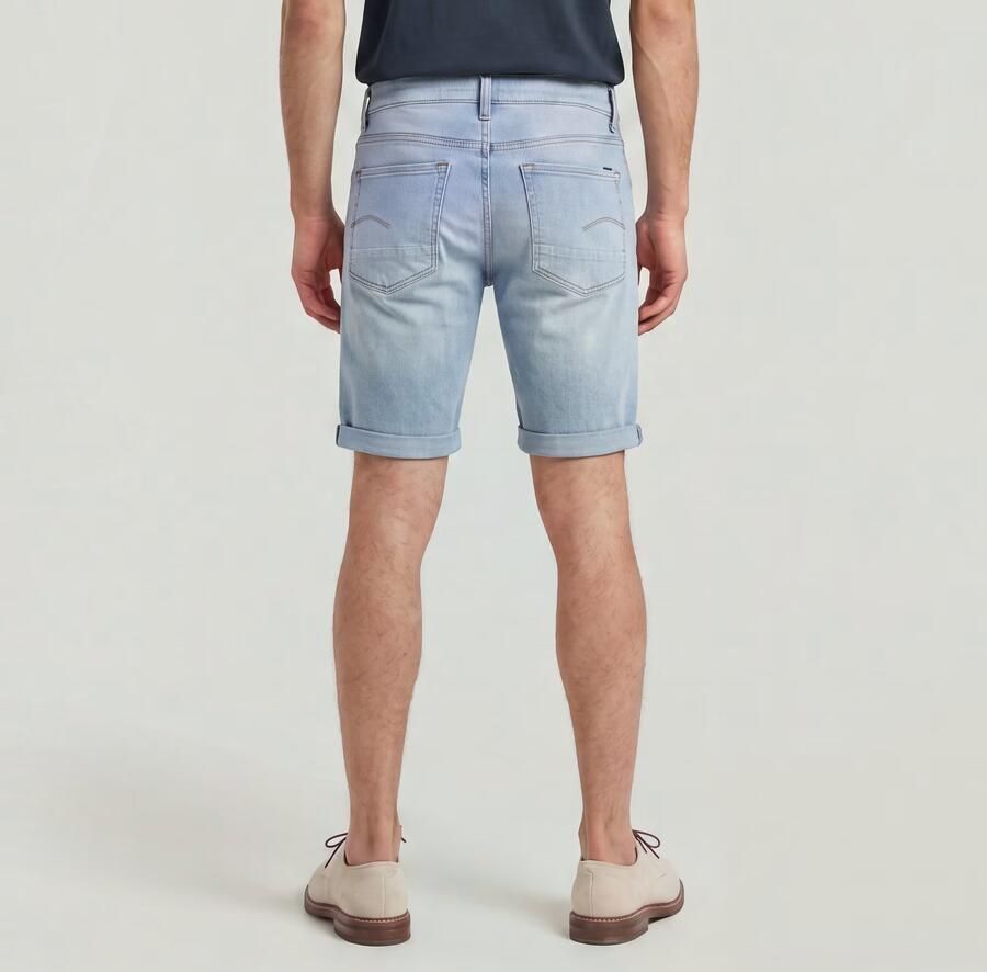 G-Star RAW 3301 Slim Short Midden blauw Heren - Foto 3