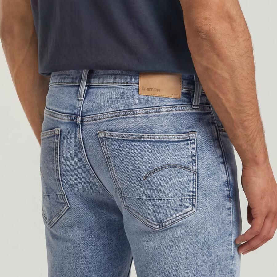 G-STAR RAW Heren Jeans 3301 Slim Short Lichtblauw - Foto 7