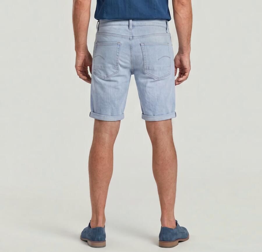 G-Star RAW 3301 Slim Short Midden blauw Heren - Foto 5