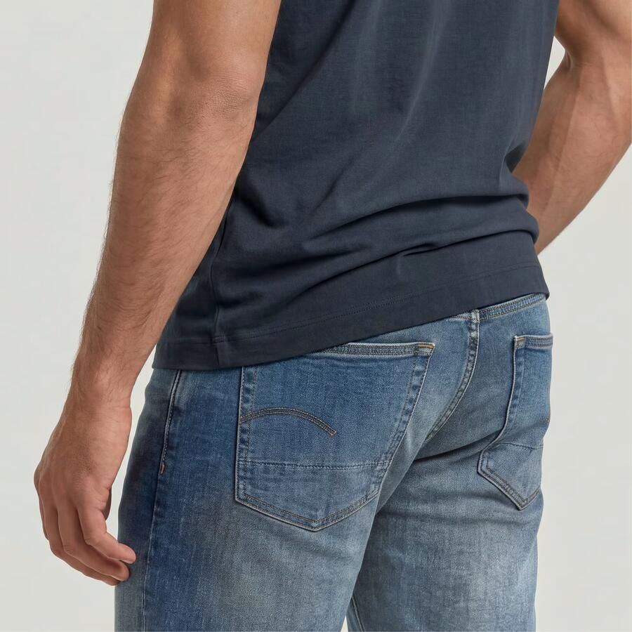 G-Star RAW 3301 Slim Short Midden blauw Heren - Foto 2