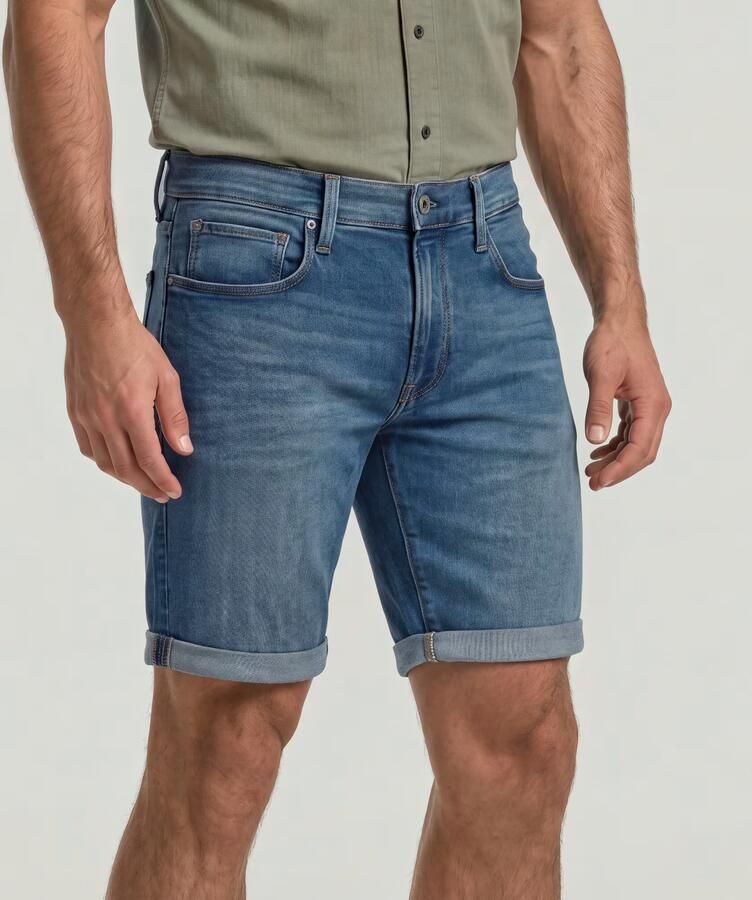 G-Star RAW 3301 Slim Short Midden blauw Heren - Foto 4