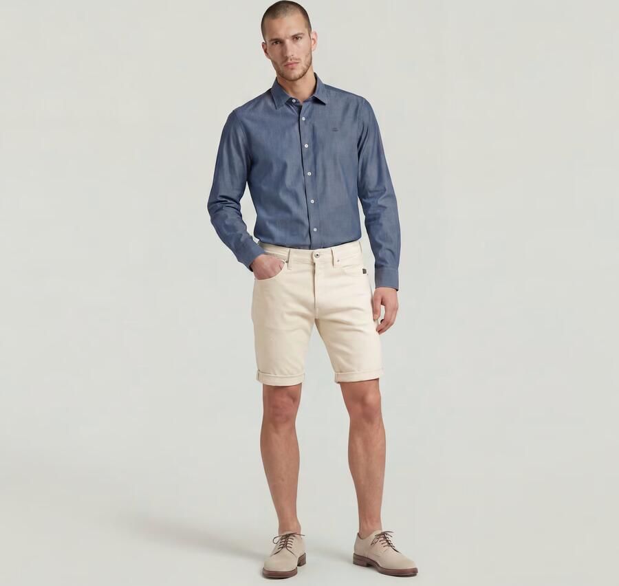 G-Star RAW 3301 Slim Short Wit Heren - Foto 5