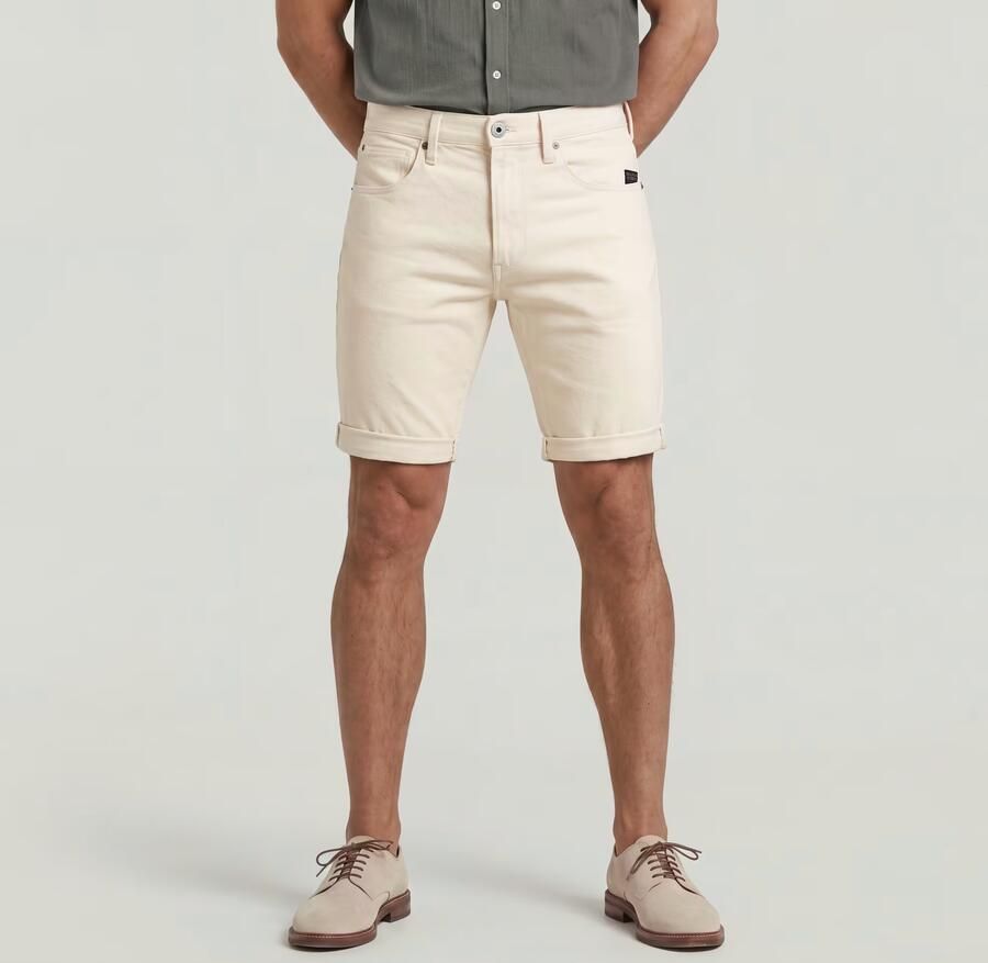 G-Star RAW 3301 Slim Short Wit Heren - Foto 3