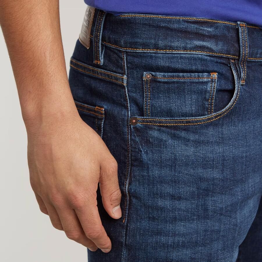 G-Star RAW 3301 Straight Jeans Donkerblauw Heren