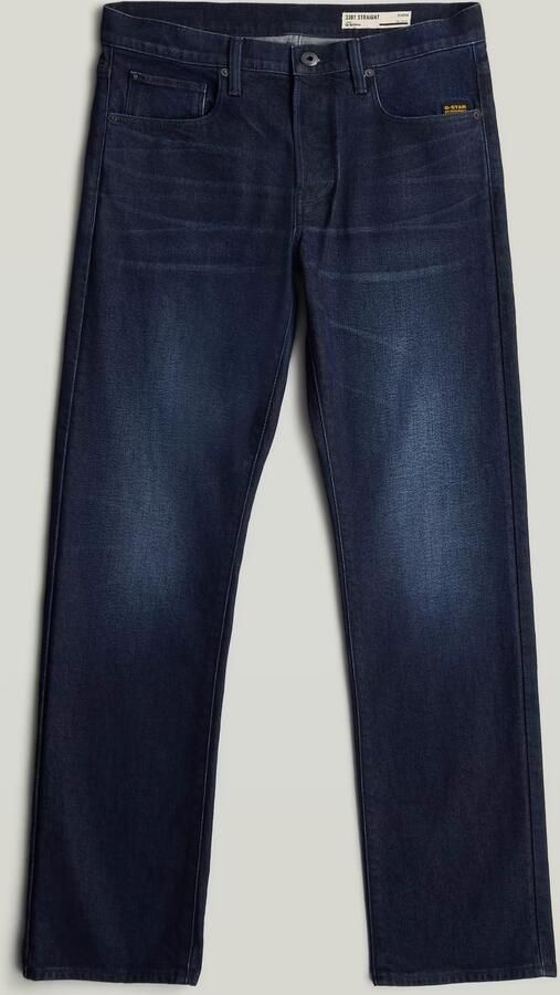 G-Star RAW 3301 Straight Jeans Donkerblauw Heren
