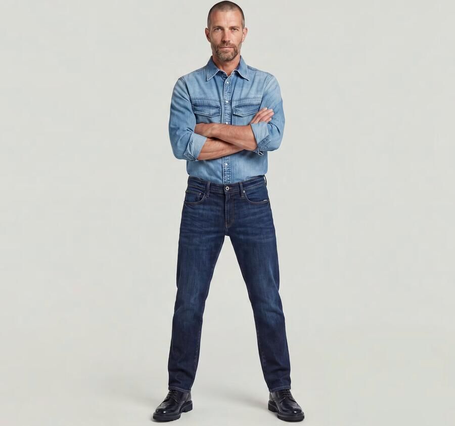 G-Star RAW 3301 Straight Jeans Donkerblauw Heren - Foto 5
