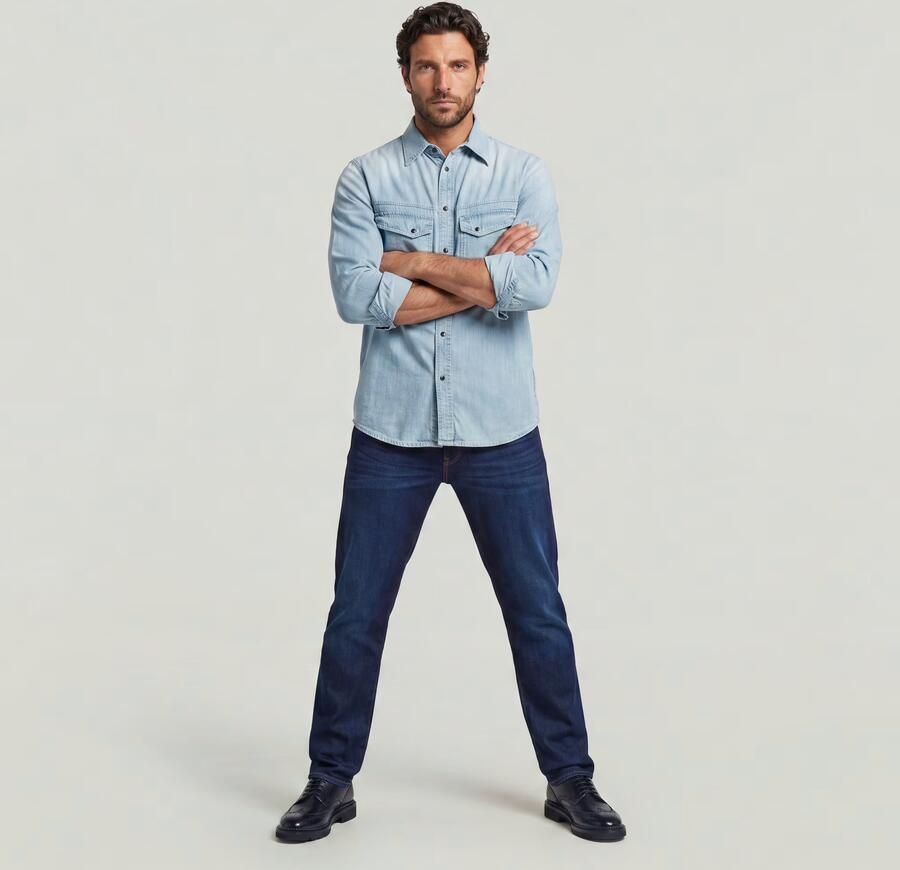 G-Star RAW 3301 Straight Jeans Donkerblauw Heren - Foto 7