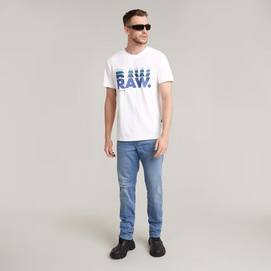 G-Star RAW 3301 Straight Jeans Midden blauw Heren - Foto 2