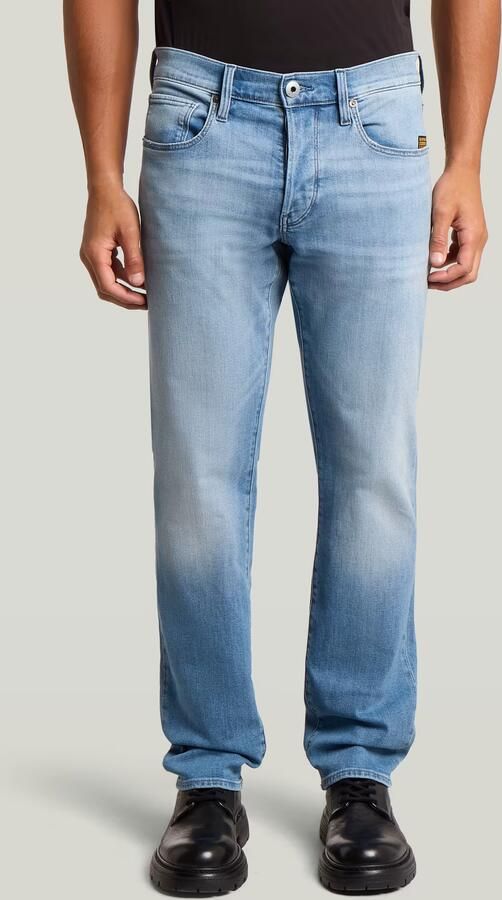 G-Star RAW 3301 Straight Jeans Midden blauw Heren