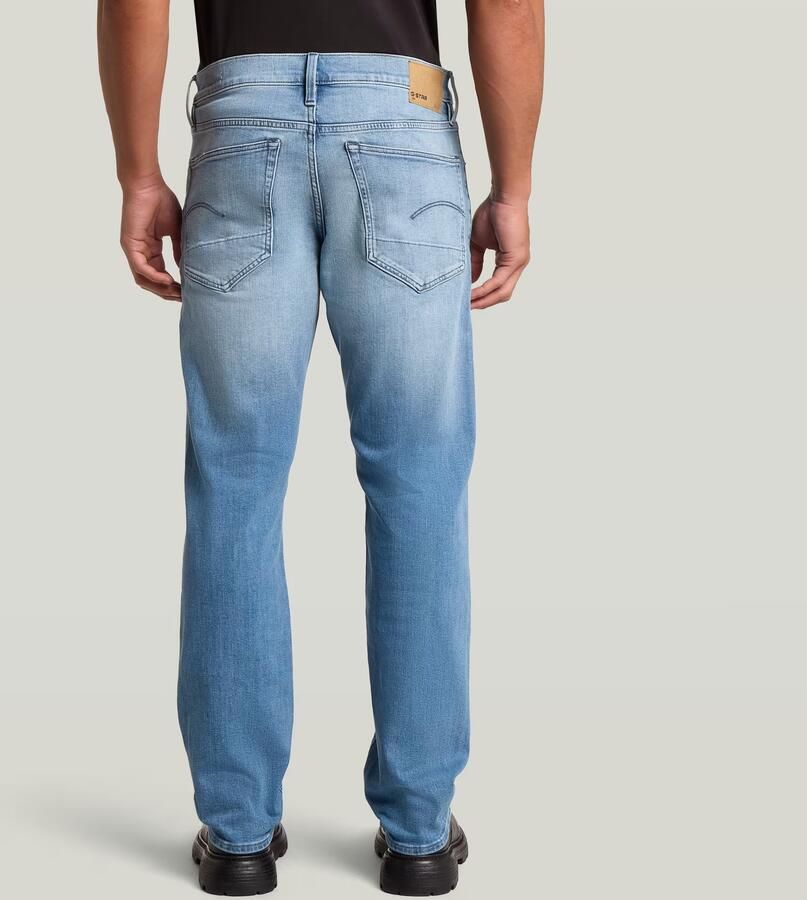 G-Star RAW 3301 Straight Jeans Midden blauw Heren - Foto 4