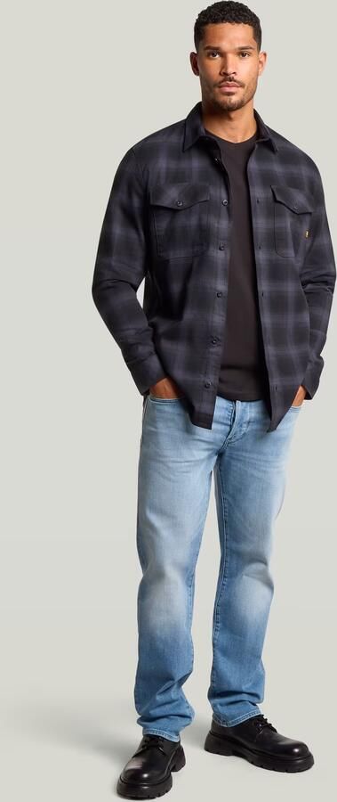 G-Star RAW 3301 Straight Jeans Midden blauw Heren - Foto 6