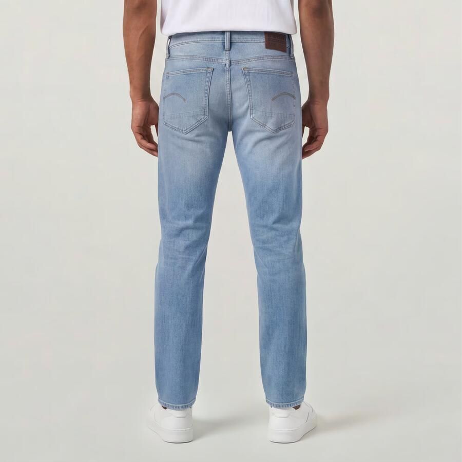 G-Star RAW 3301 Straight Jeans Midden blauw Heren - Foto 2
