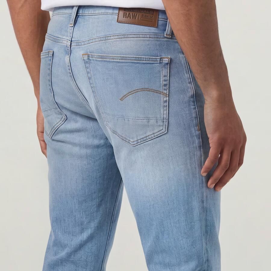 G-Star RAW 3301 Straight Jeans Midden blauw Heren - Foto 3
