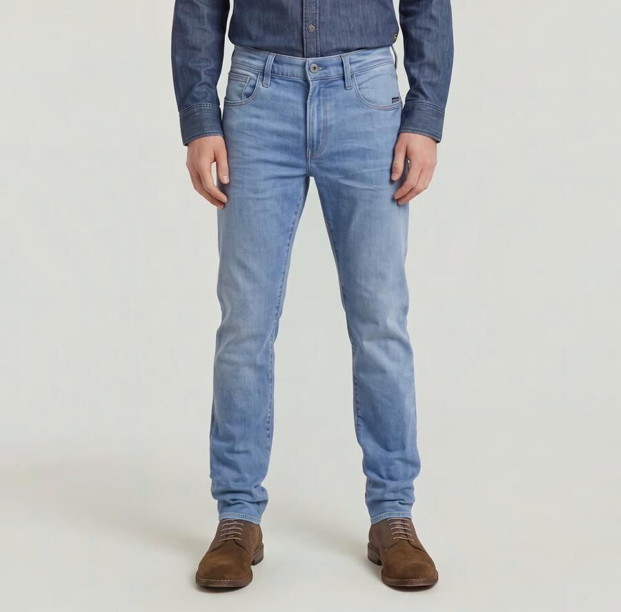 G-Star RAW 3301 Straight Jeans Midden blauw Heren - Foto 5