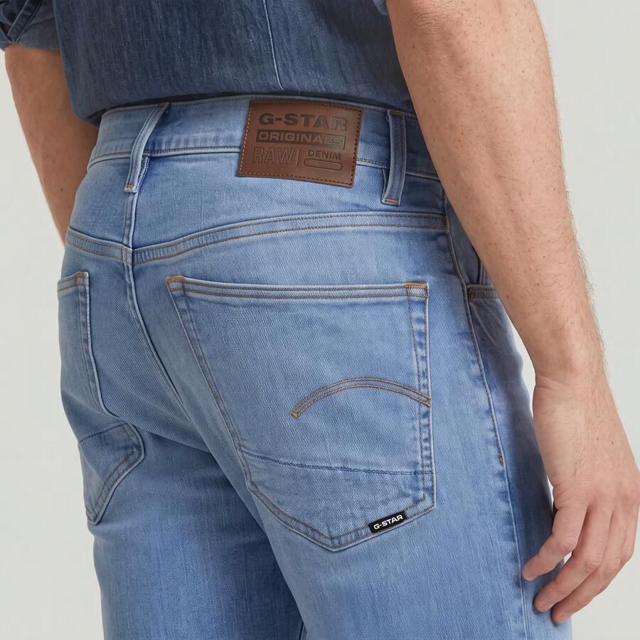 G-Star RAW 3301 Straight Jeans Midden blauw Heren - Foto 3