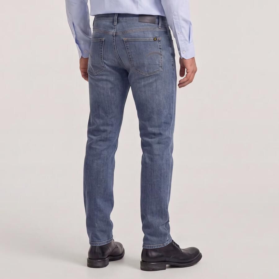 G-Star RAW 3301 Straight Jeans Midden blauw Heren - Foto 2