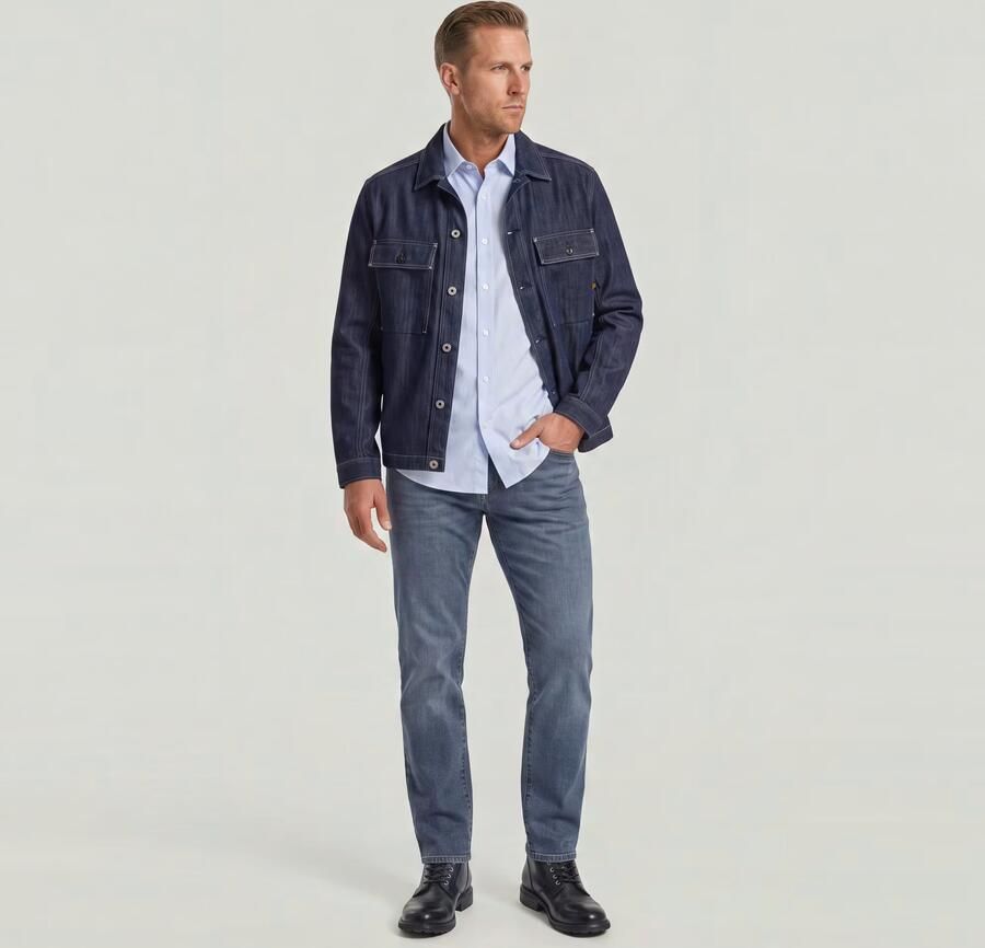 G-Star RAW 3301 Straight Jeans Midden blauw Heren - Foto 4