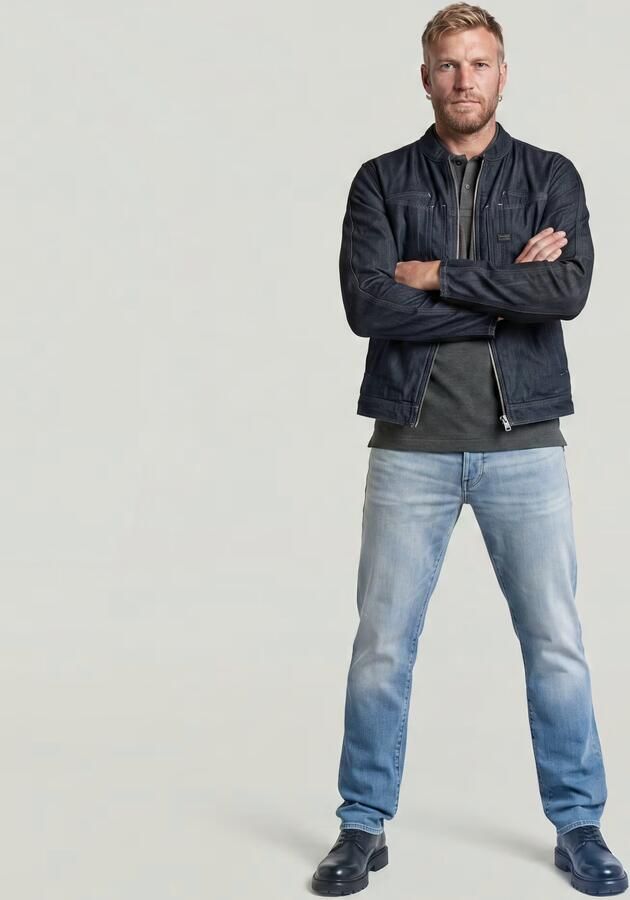 G-Star RAW 3301 Straight Jeans Midden blauw Heren - Foto 6