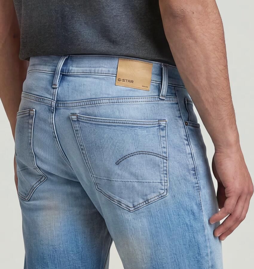 G-Star RAW 3301 Straight Jeans Midden blauw Heren - Foto 5