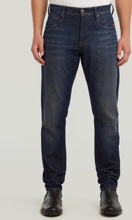 G-Star RAW 3301 Straight Tapered Jeans Donkerblauw Heren