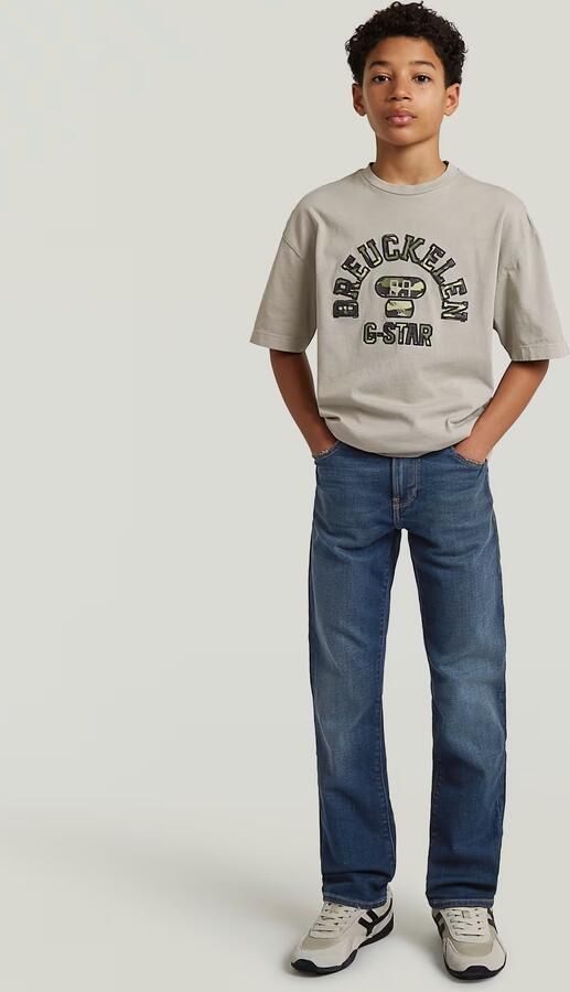 G-Star RAW 3301 Straight Tapered Jeans voor jongens Donkerblauw jongens - Foto 6