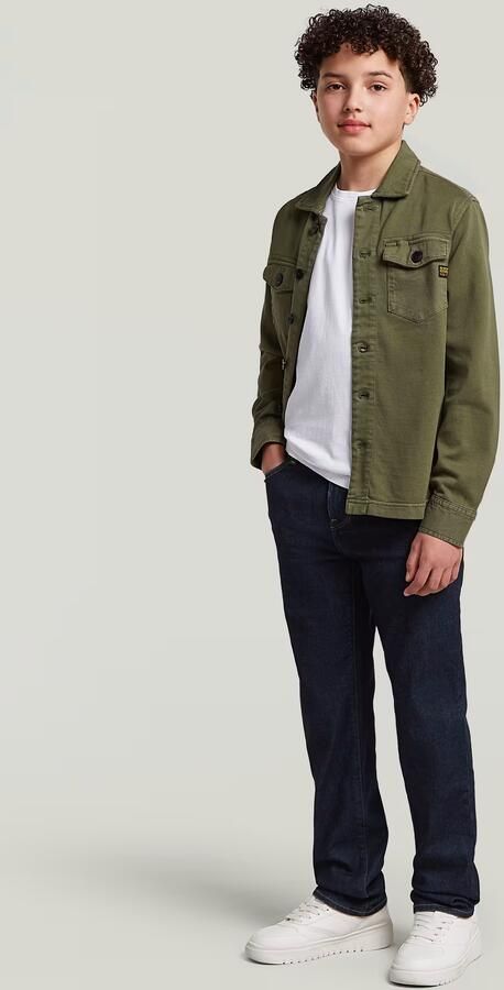 G-Star RAW 3301 Straight Tapered Jeans voor jongens Donkerblauw jongens - Foto 4