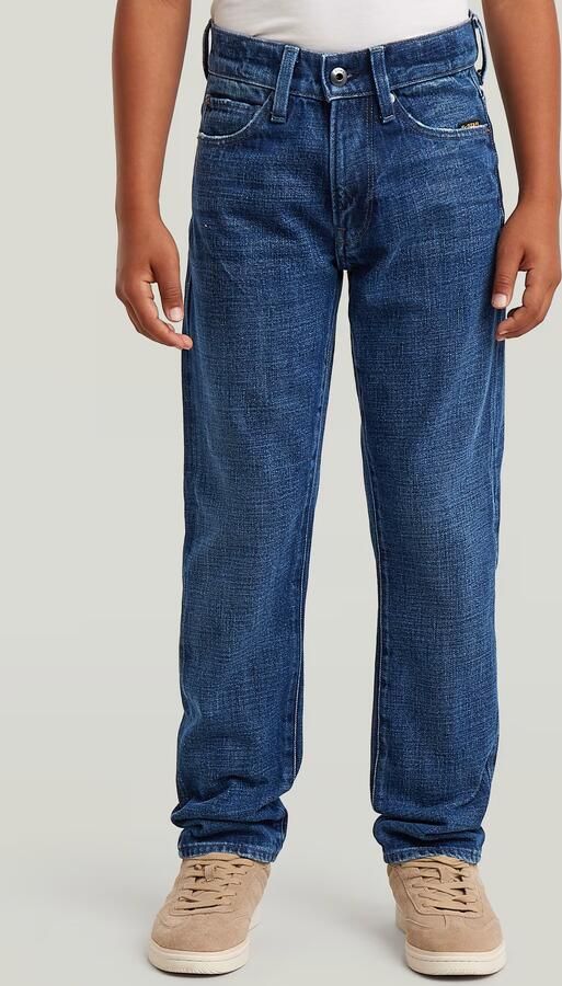 G-Star RAW 3301 Straight Tapered Jeans voor jongens Midden blauw jongens