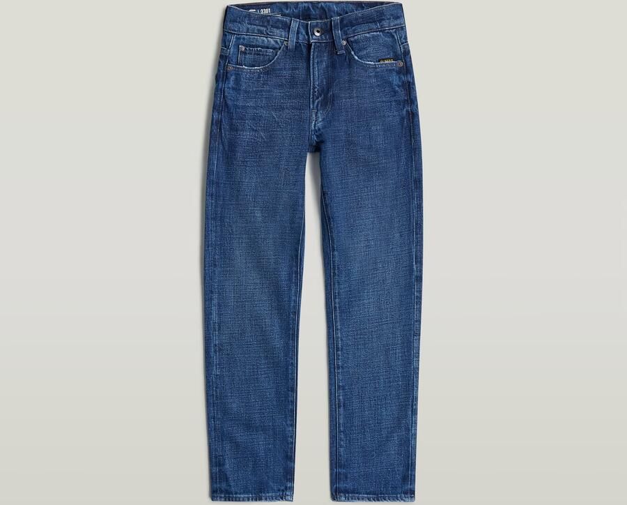 G-Star RAW 3301 Straight Tapered Jeans voor jongens Midden blauw jongens - Foto 3
