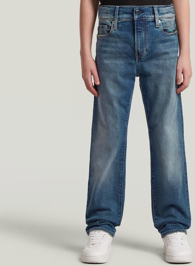 G-Star RAW 3301 Straight Tapered Jeans voor jongens Midden blauw jongens - Foto 3