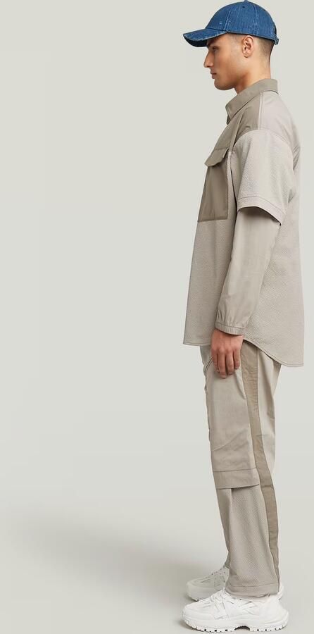 G-Star RAW 3D Belt Loose Track Pant Beige Heren - Foto 7