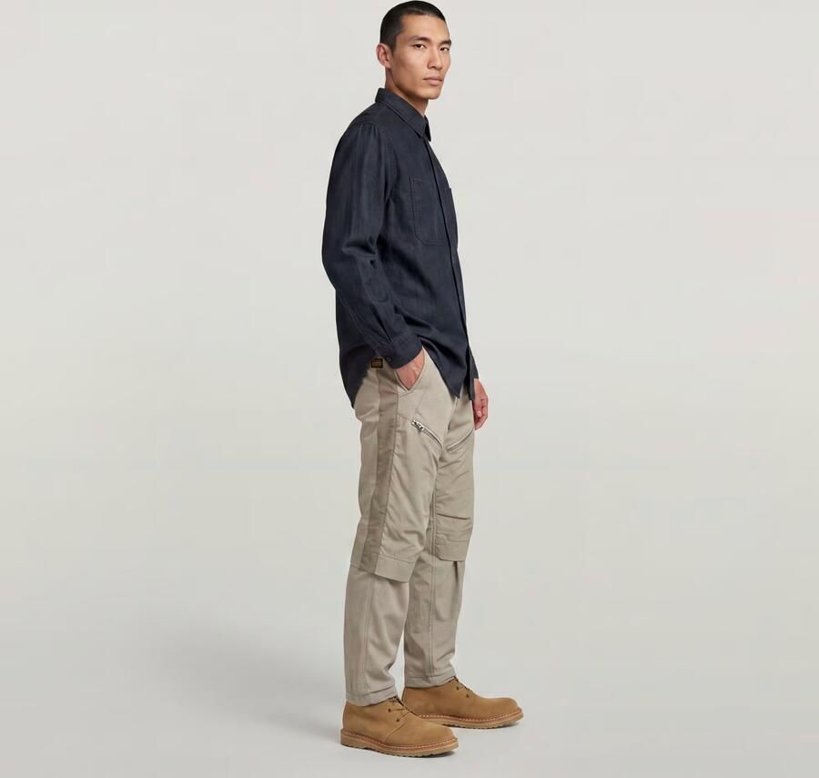 G-Star RAW 3D Belt Loose Track Pant Beige Heren - Foto 8